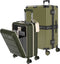 ONYX Kofferset - 2-delige Handbagage 35L en Check-in Koffer 100L - TSA slot - Lichtgewicht - Groen