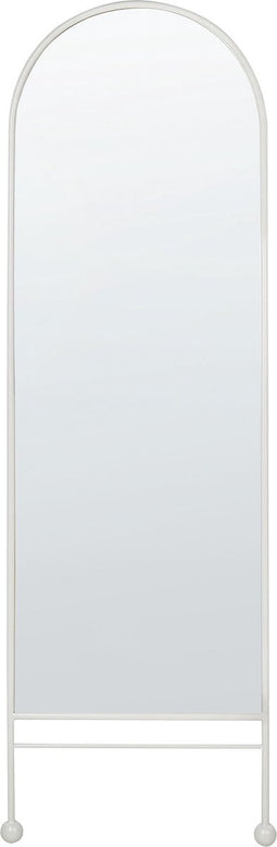 JARNAGES - Wandspiegel - Wit - 45 x 145 cm - Ijzer