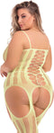 Jarretel-bodystocking plus - XL/3XL
