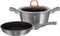 Berlinger Haus Pannenset Moonlight 24 Cm Rvs Grijs 3-delig
