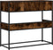 vidaXL - Wandtafel - 90x35x80 - cm - bewerkt - hout - gerookt - eikenkleurig