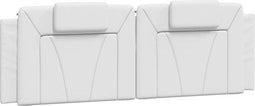 vidaXL Viana - Hoofdbordkussen - Kunstleer - 160 cm - Wit