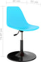 vidaXL - Eetkamerstoelen - 2 - st - draaibaar - PP - blauw