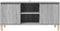 vidaXL - Tv-meubel - met - houten - poten - 103,5x35x50 - cm - grijs - sonoma - eiken