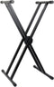 Innox INA DOUBLE Pro - Keyboard statief - Dubbele beugelconstructie - Zwart