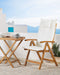 JAVA - Tuinstoel set van 2 - Lichte houtkleur/Wit - Acaciahout