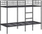 vidaXL - Stapelbed - zonder - matras - 80x200 - cm - staal - zwart