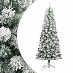 vidaXL - Kunstkerstboom - met - scharnieren - en - sneeuw - 180 - cm