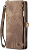 Caseme Geschikt voor iPhone 16 Plus hoesje - Vintage 2 in 1 portemonnee - Bruin
