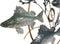 Wanddecoratie Home ESPRIT Blauw Gouden Mediterrane Vissen 91 x 4,5 x 50 cm