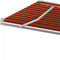 vidaXL - Luifel - automatisch - uittrekbaar - 600x350 - cm - oranje - en - bruin