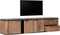DTP Home Hanging TV stand Soho medium, 3 doors, 2 drawers,42x190x40 cm, recycled teakwood and mortex