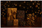 BERLIN cadeaupapier - kerstpapier - 5 rollen 2 meter x 70 cm - bruin zwart goud