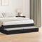 vidaXL - Zwarte - Bedlade - - - 135 - x - 36,5 - x - 16,5 - cm - - - Gemaakt - van - Bewerkt - Hout
