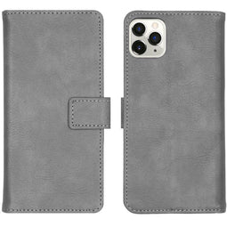 iMoshion Hoesje Geschikt voor iPhone 11 Pro Max Hoesje Met Pasjeshouder - iMoshion Luxe Bookcase - Grijs