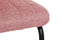 Feel Furniture - Luxe stoel - Ribbon - Zacht roze - Lichtrood - 2 stuks