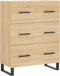 vidaXL - Dressoir - 69,5x34x90 - cm - bewerkt - hout - sonoma - eikenkleurig