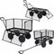 vidaXL - Tuinwagen - 350 - kg - zwart