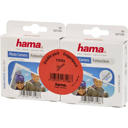 Hama Fotohoekjes-dispenser actie, 2x500 hoekjes, dubbelpak