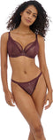 Freya Tailored - Dames Beha - High Apex Plunge - Dark Cherry - Maat E85