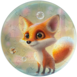 UNIDRAGON Houten Puzzel Voor Volwassenen Bubblezz - Vos - 30 stukjes - 25 cm