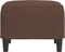 vidaXL Voetenbank - Kunstleer - 60x50x41 cm - Bruin