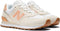 New Balance 574 - Lage Sneakers - Suède met mesh - Crème - Licht oranje