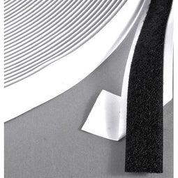 Klika - Klitteband klevend 20mm zwart lus 25m - 7 stuks