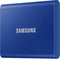 Samsung Portable T7 - Externe SSD - 500 GB - USB C 3.2 - Blauw