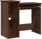 vidaXL - Bureau - met - schappen - 84x40x78 - cm - bewerkt - hout - bruineikenkleur