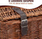 Fietsmand Riet - Bakkersmand - 45 x 30 x 25 cm - Bruin