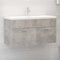 vidaXL - Wastafelkast - 90x38,5x46 - cm - bewerkt - hout - betongrijs