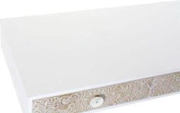 Tv-meubel DKD Home Decor Wit Spar Lichtbruin (120 x 65 x 42 cm)