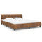 Bedframe kunstsude bruin 180x200 cm
