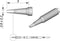 JBC Tools C115108 Soldeerpunt Beitelvorm, Recht Grootte soldeerpunt 0.3 mm Inhoud: 1 stuk(s)