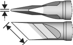JBC Tools C210018 Soldeerpunt Speciale vorm, mesvormig Grootte soldeerpunt 0.3 mm Inhoud: 1 stuk(s)