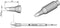 JBC Tools C245945 Soldeerpunt Ronde vorm, afgeschuind Grootte soldeerpunt 2.2 mm Lengte soldeerpunt: 10 mm Inhoud: 1 st