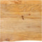 vidaXL - Tafelblad - met - natuurlijke - rand - 80x80x3,8 - cm - massief - mangohout