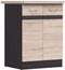 Junona koken lage kast 60 cm - 2 deuren - werkblad - Chene Sonoma