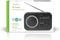 FM-Radio - Draagbaar Model - AM / FM - Batterij Gevoed / Netvoeding - Analoog - 1.8 W - Zwart-Wit Scherm - Koptelefoonoutput - Handgreep - Grijs / Zwart