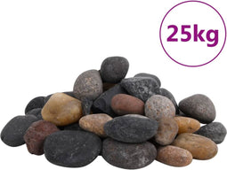 vidaXL - Kiezelstenen - gepolijst - 5-8 - cm - 25 - kg - meerkleurig