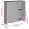 vidaXL - Opbergkast - Zwart - 100x36x102 - cm - Rattan