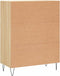 vidaXL - Dressoir - 69,5x34x90 - cm - bewerkt - hout - sonoma - eikenkleurig