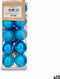 Set kerstballen Ø 3 cm Blauw Plastic (12 Stuks)