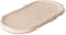 MOOISA - Travertine tray ovaal - dienblad 15x30cm - MOOISA - plateau - rond marmer dienblad - vierkant marmer dienblad - decoratie schaal - tapasplank - serveerplank