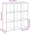 vidaXL - Kamerscherm - / - boekenkast - 102x29x103,5 - cm - bewerkt - hout - zwart