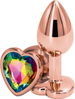 NS Novelties - Rear Assets Rose Gold Heart S - Anal Toys Buttplugs Meerkleurig