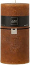 J-Line cilinderkaars - caramel - 140U - XXL - 6 stuks