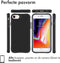 iMoshion Hoesje Geschikt voor iPhone SE (2022) / SE (2020) / 8 / 7 Hoesje Shockproof - iMoshion Rugged Hybrid Carbon Case - Zwart