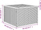 Tuintafel 55x55x37 cm poly rattan en acaciahout zwart